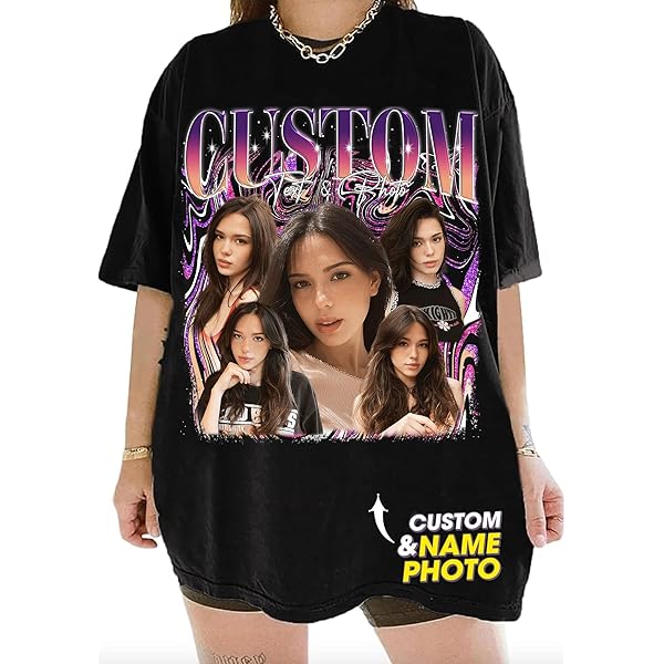 Amazon.com: Generic Personalized Nostalgic 90s Style Rap T-Shirt